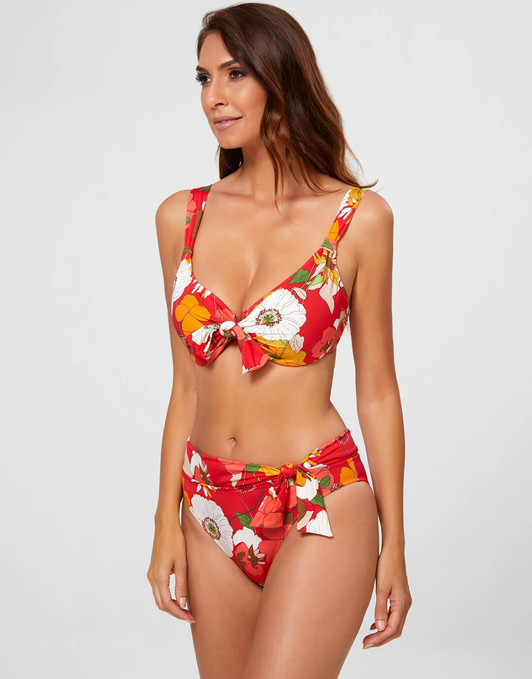 Lilia Maxi Bikini Pant - Red
