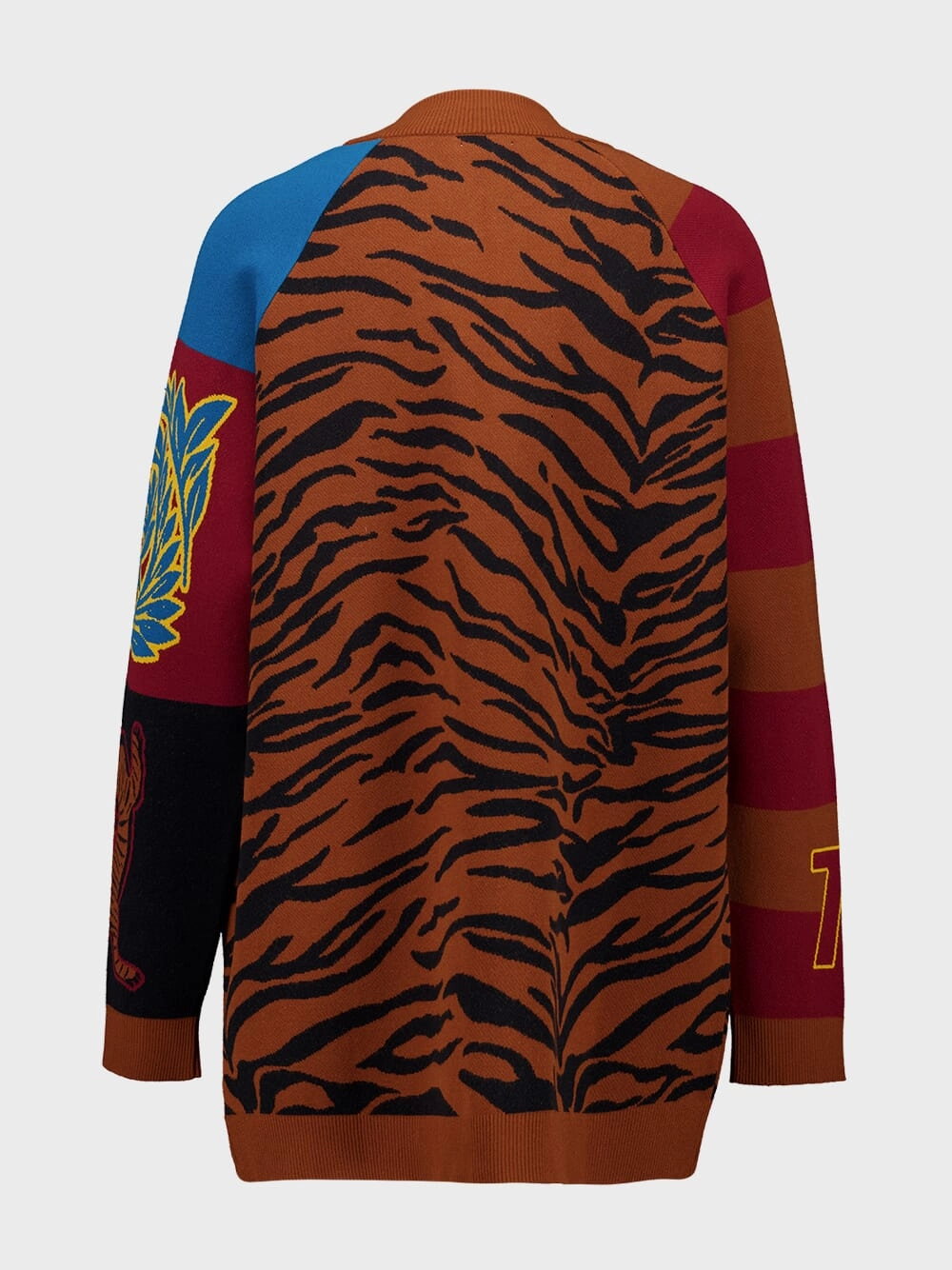 Lily Caramel Caf Jacquard Oversized Jacket