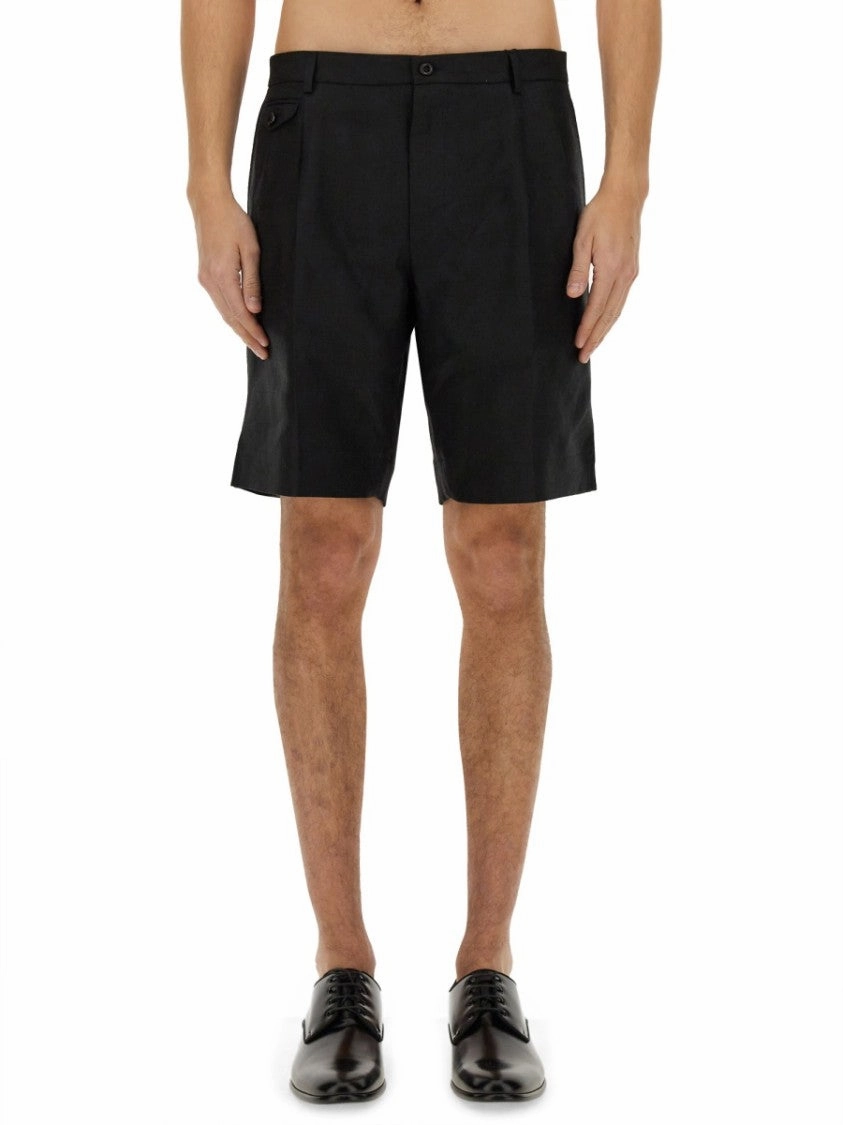 Linen Bermuda Shorts