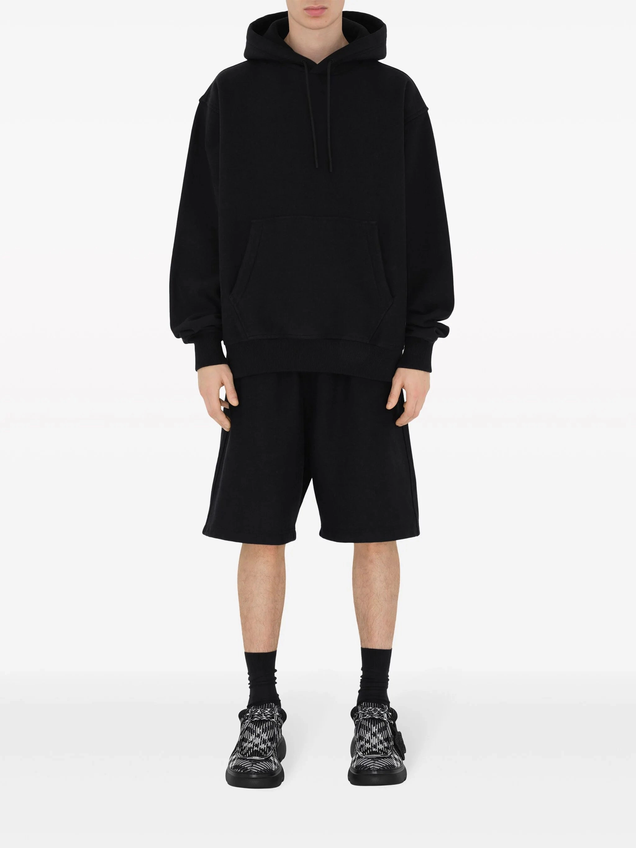 Logo-Appliqu Cotton Shorts
