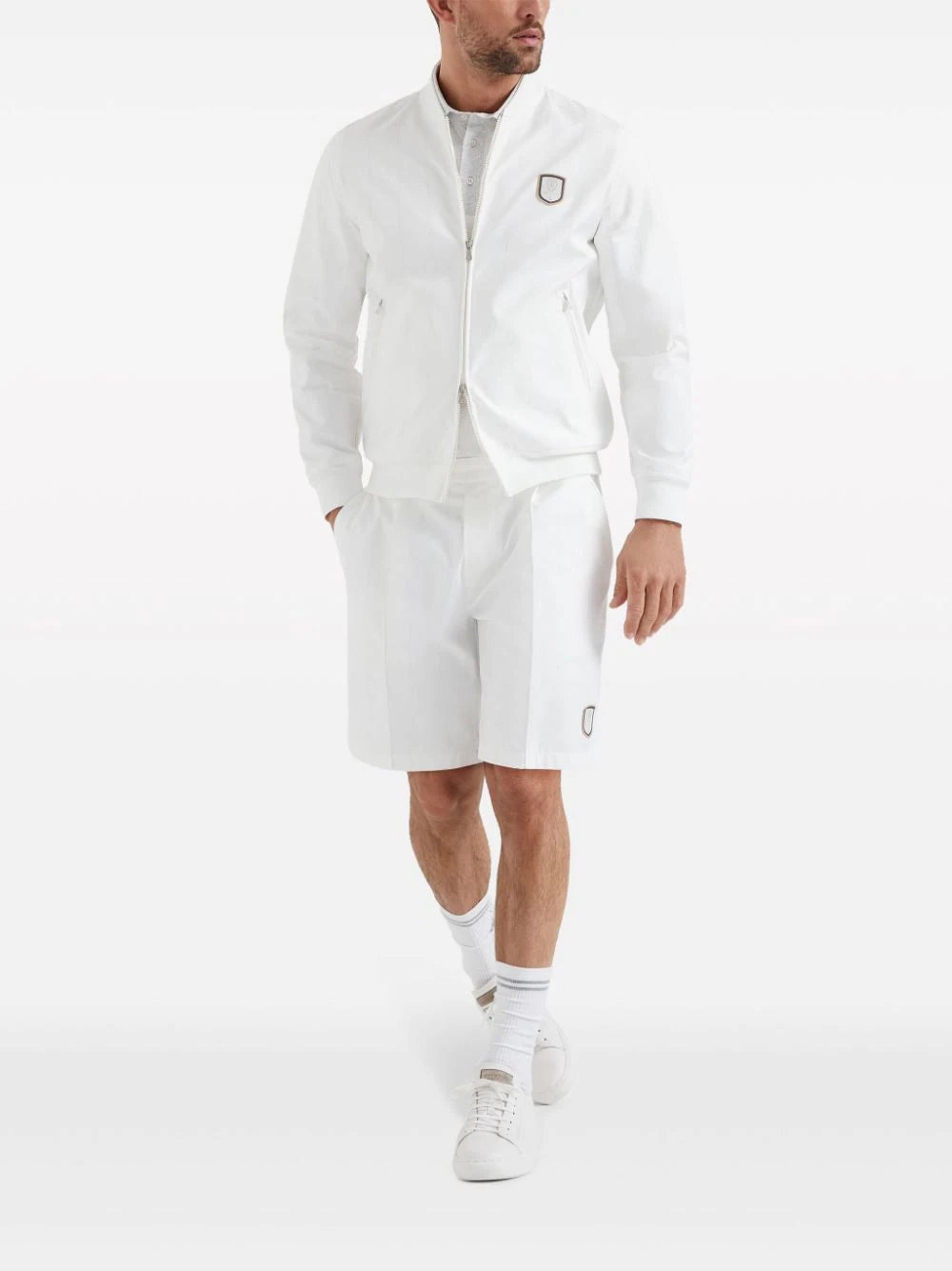 Logo-Appliqu Tailored Shorts