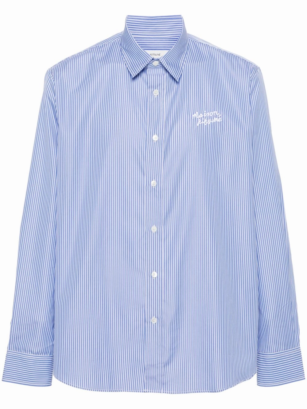 Logo-Embroidered Cotton Shirt mens polos clearance