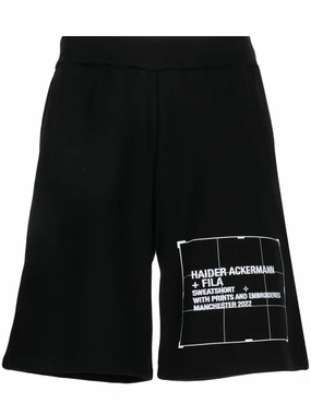 Logo-Embroidered Cotton Track Shorts cheap mens pants online