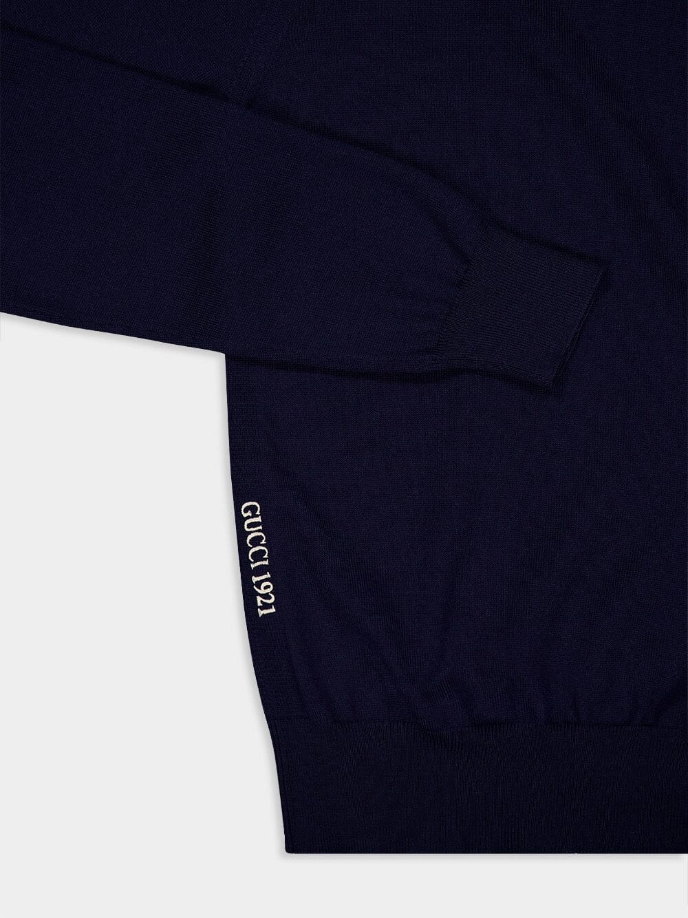 Logo-Embroidered Crewneck Wool Sweater