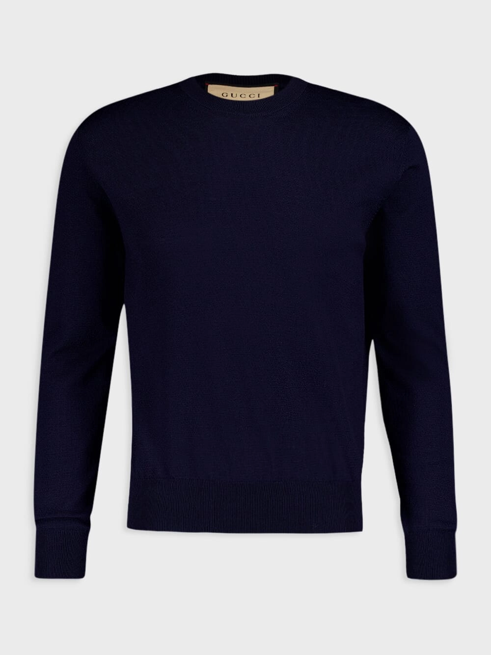 Logo-Embroidered Crewneck Wool Sweater Knitwear Mens - men's sweaters sale
