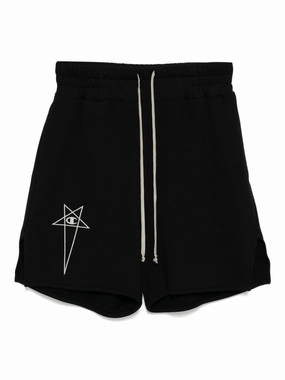 Logo-Embroidered Drop-Crotch Shorts cheap mens pants online