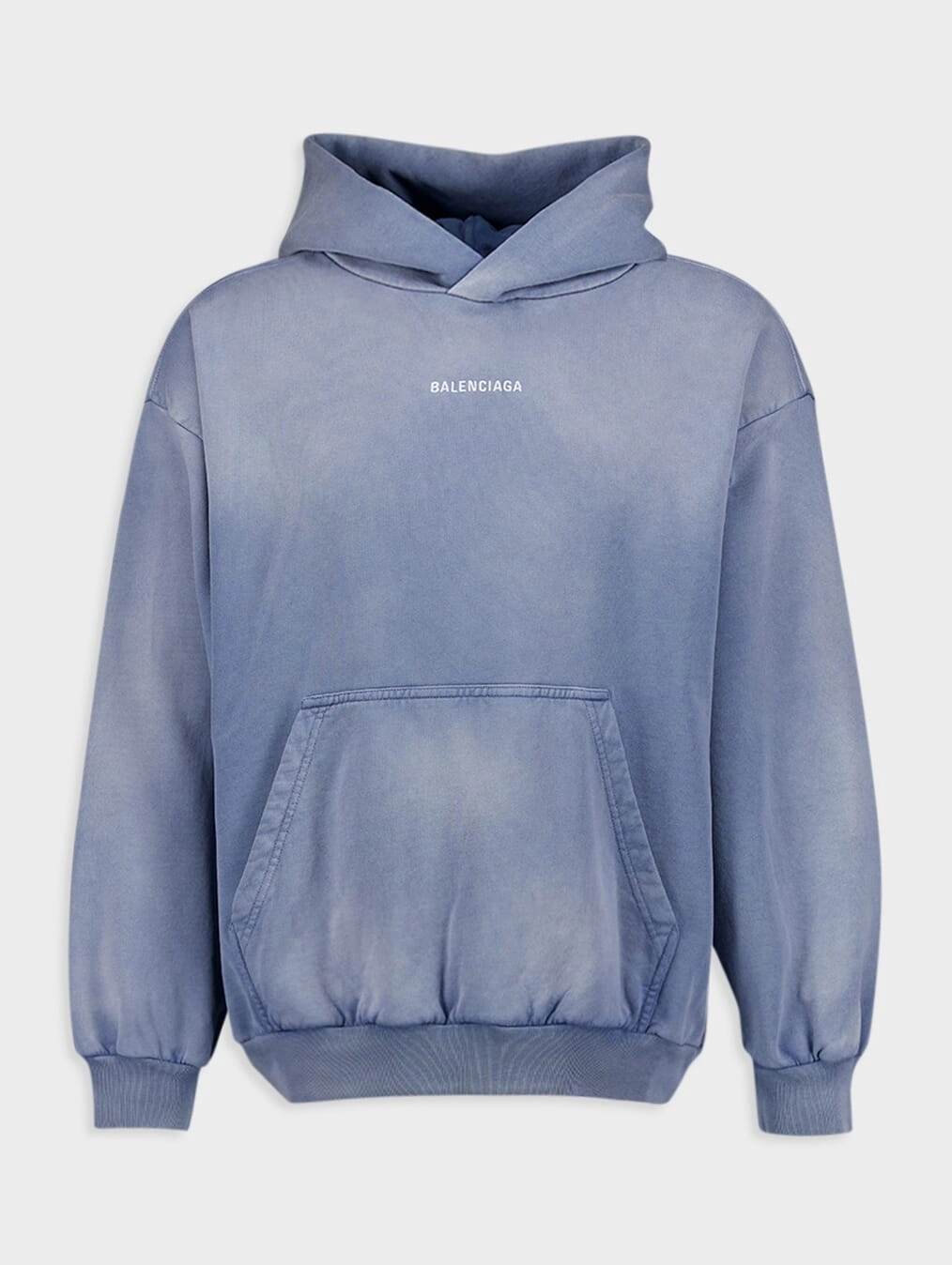 Logo-Embroidered Faded Effect Hoodie Tops Mens - thermal tops