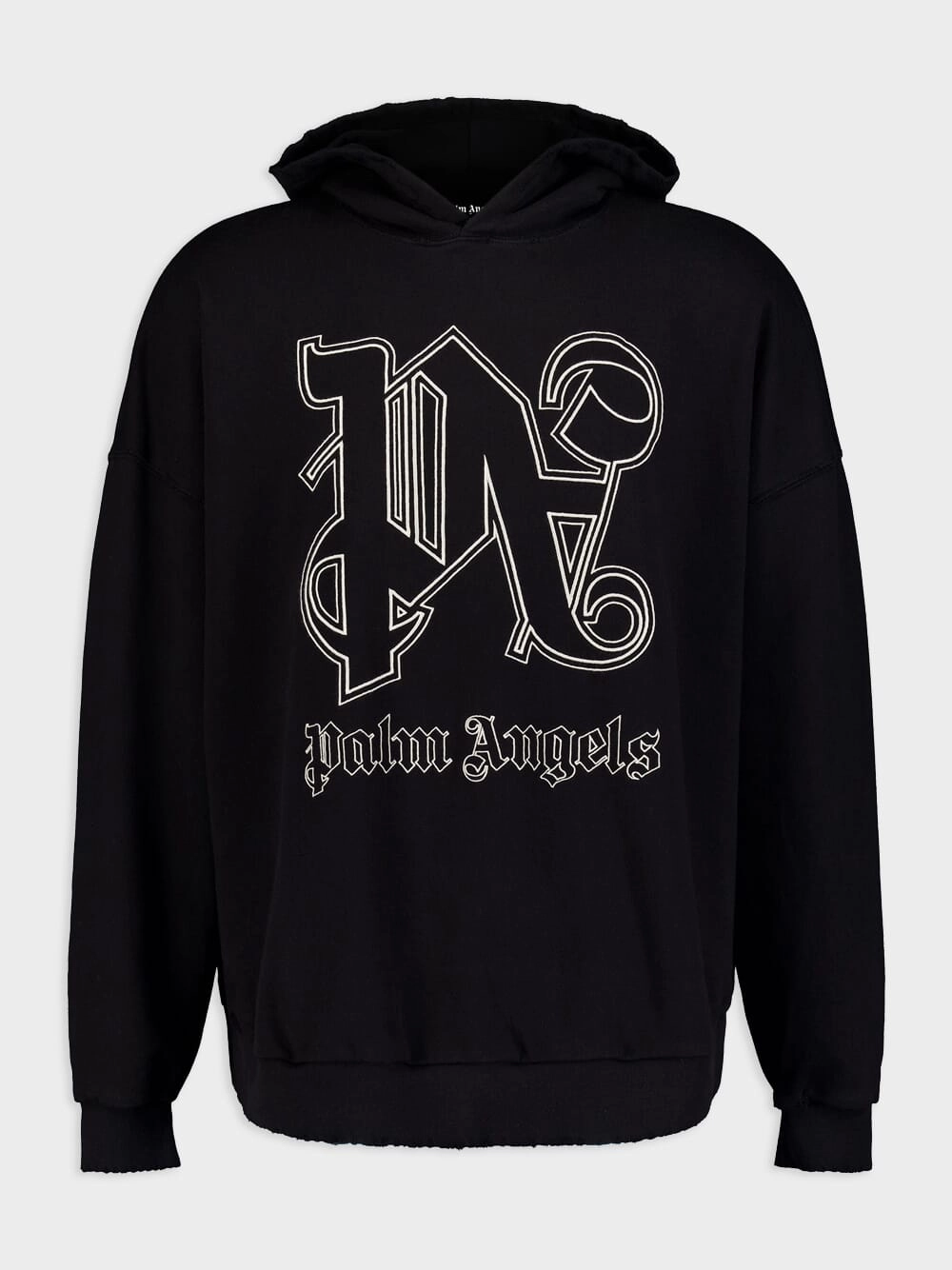 Logo-Embroidered Hoodie Tops Mens - thermal tops