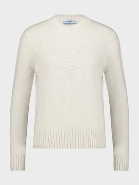 Logo-Embroidered Jumper Knitwear Womens - women's knitwear cheap