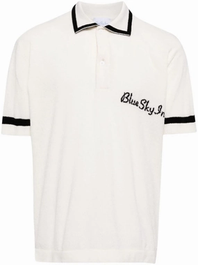 Logo-Embroidered Knitted Polo Shirt discount mens shirts