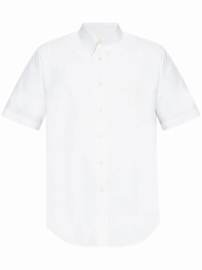 Logo-Embroidered Shirt mens polos clearance