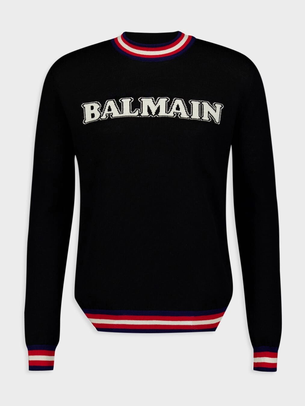 Logo-Jacquard Merino Jumper Knitwear Mens - men's sweaters sale