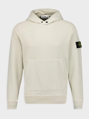 Logo-Patch Cotton Hoodie Tops Mens - thermal tops
