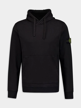 Logo-Patch Cotton Hoodie Tops Mens - thermal tops