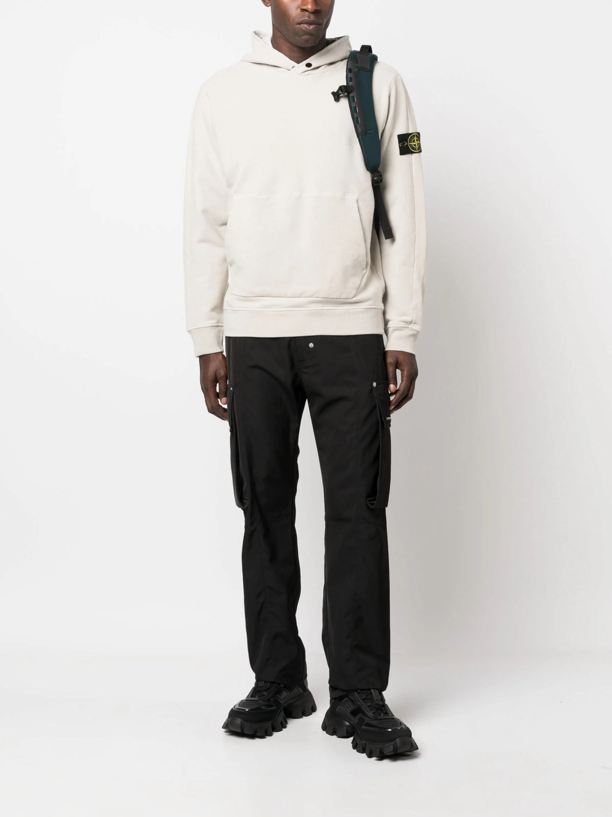 Logo-Patch Cotton Hoodie