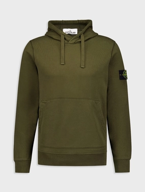 Logo-Patch Cotton Hoodie Tops Mens - thermal tops