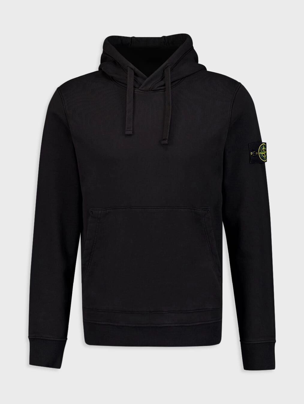 Logo-Patch Cotton Hoodie Tops Mens - thermal tops