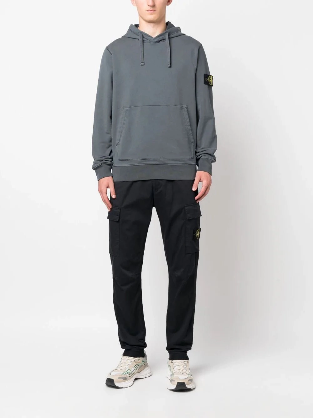 Logo-Patch Cotton Hoodie