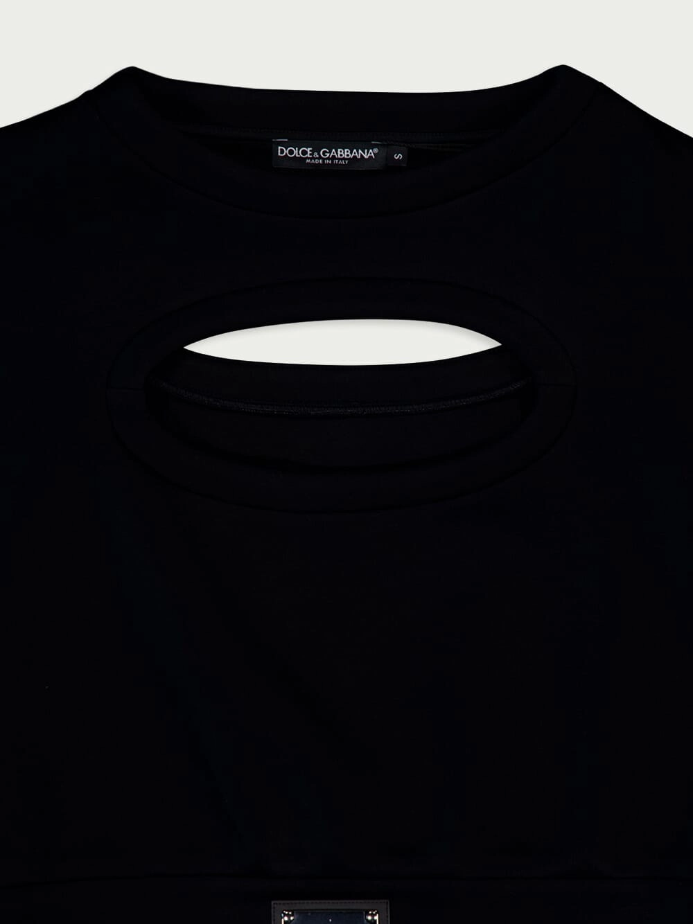 Logo-Plaque Cut-Out Jumper