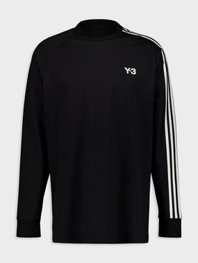 Logo-Print 3-Stripes Sweatshirt Tops Mens - thermal tops