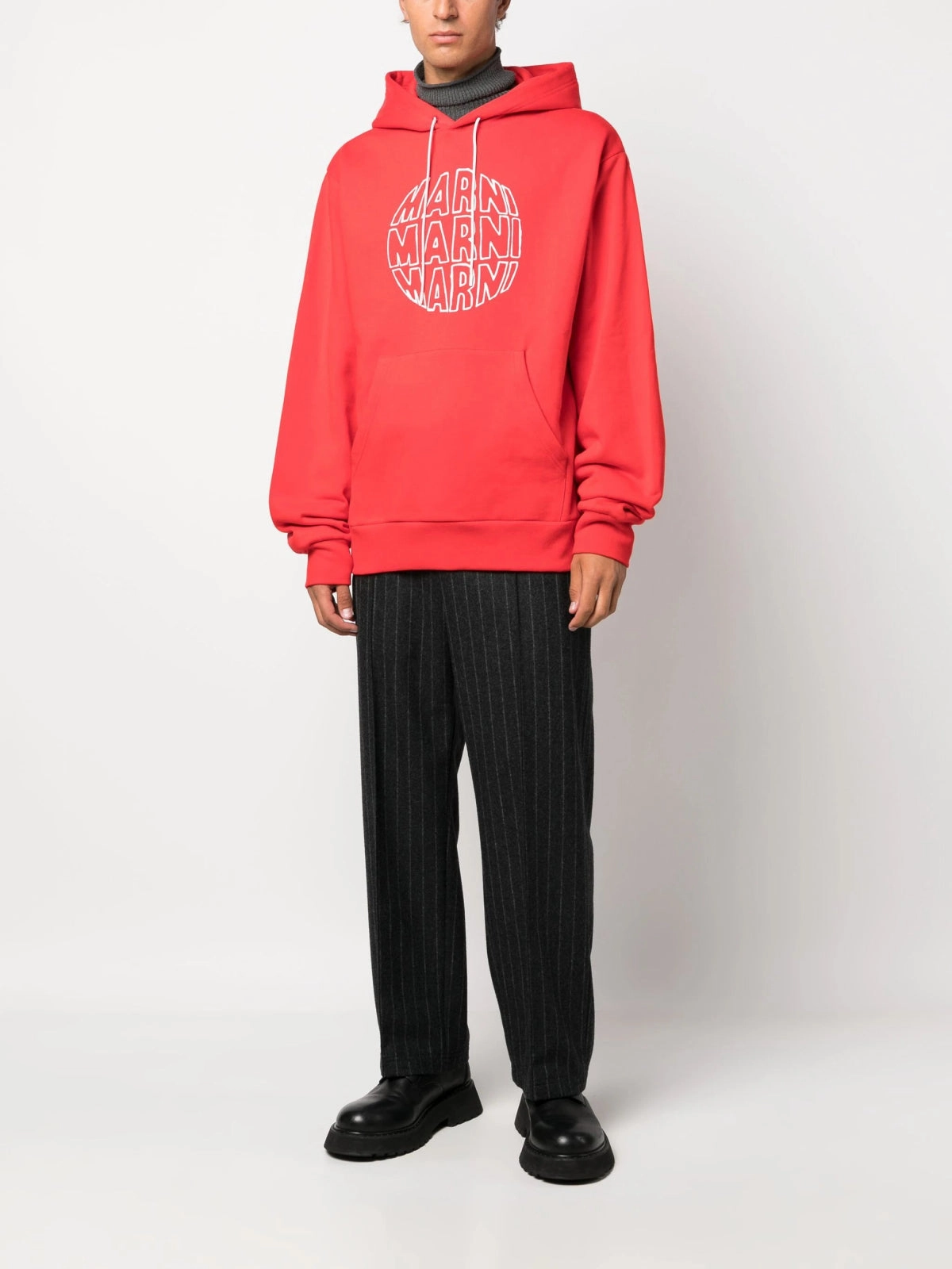 Logo-Print Cotton Hoodie