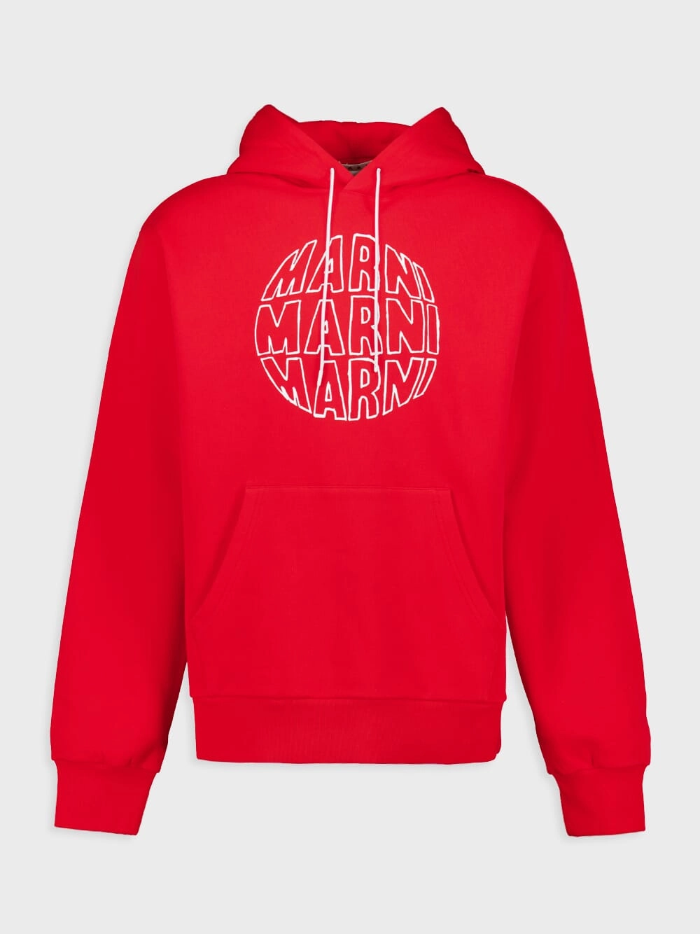 Logo-Print Cotton Hoodie Tops Mens - thermal tops