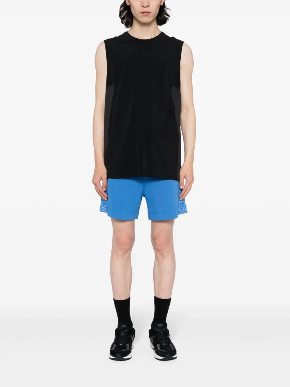 Logo-Print Cotton Shorts