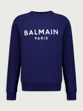 Logo-Print Cotton Sweatshirt Tops Mens - thermal tops