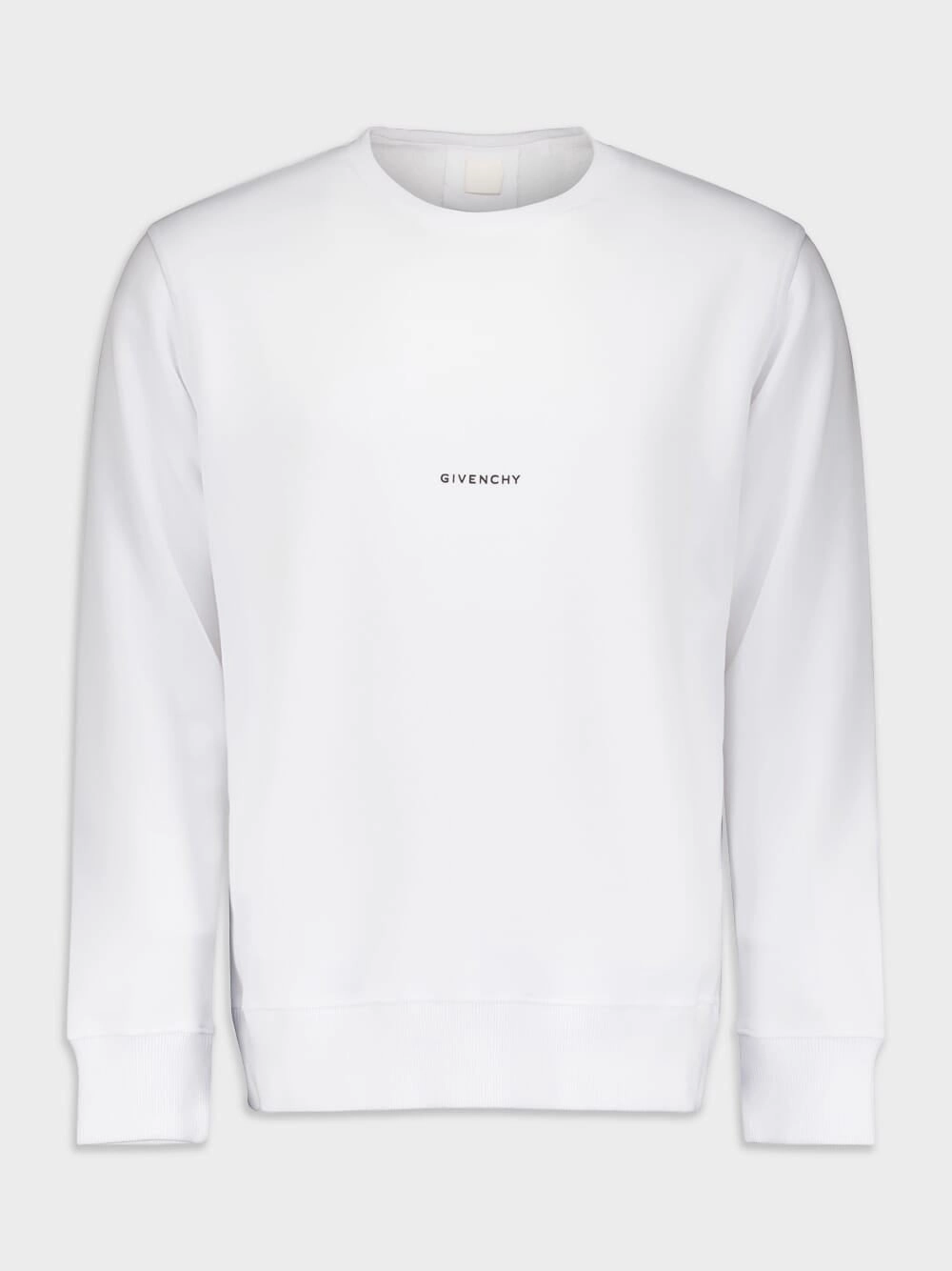 Logo Print Cotton Sweatshirt Tops Mens - thermal tops