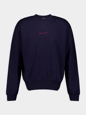 Logo-Print Cotton Sweatshirt Tops Mens - thermal tops