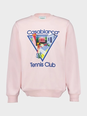 Logo-Print Long-Sleeve Sweatshirt Tops Mens - thermal tops