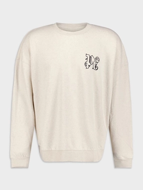 Logo-Print Sweatshirt Tops Mens - thermal tops