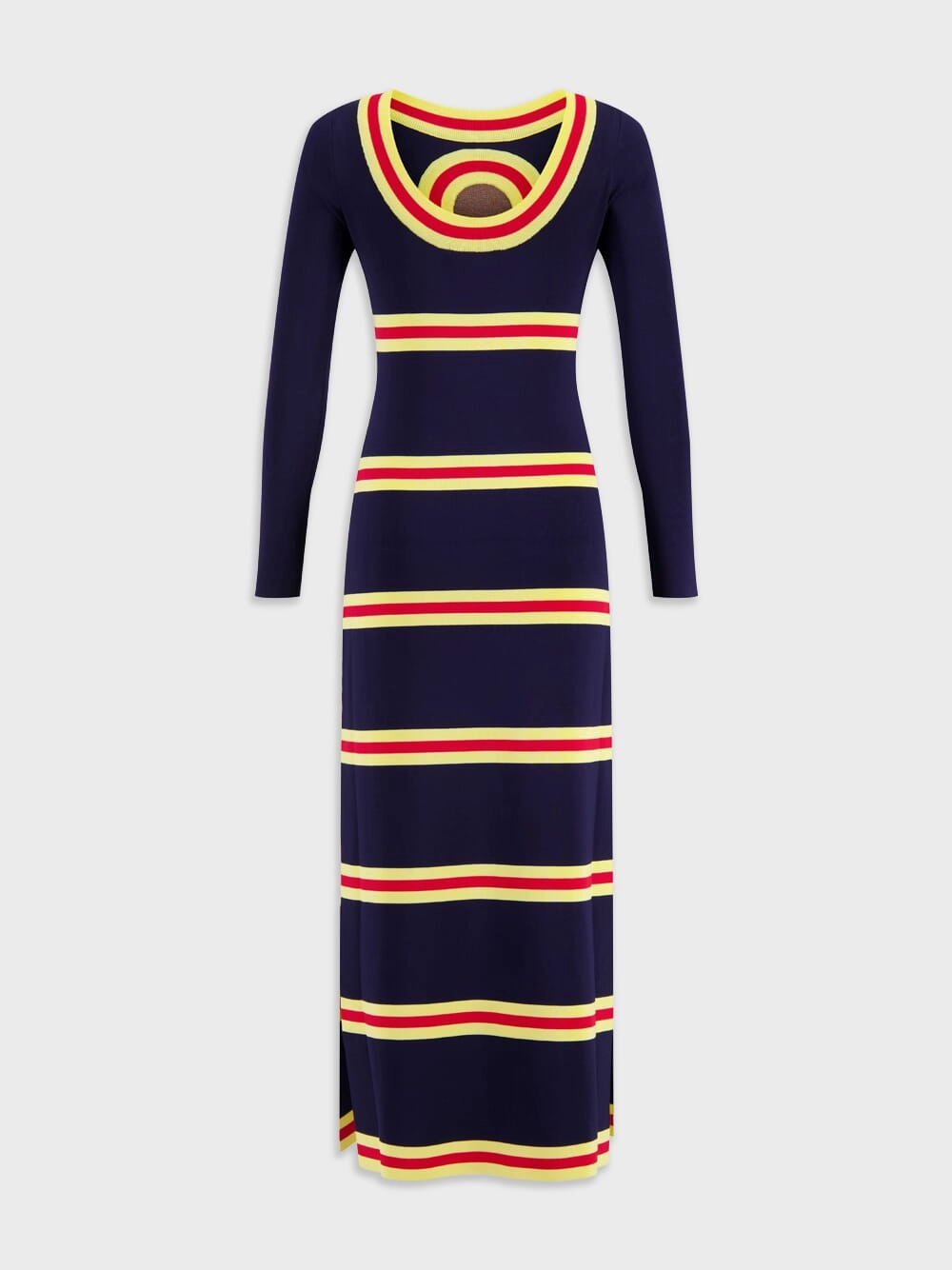 Long Dress with Geometrical Details