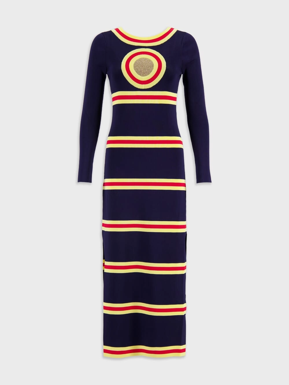 Long Dress with Geometrical Details