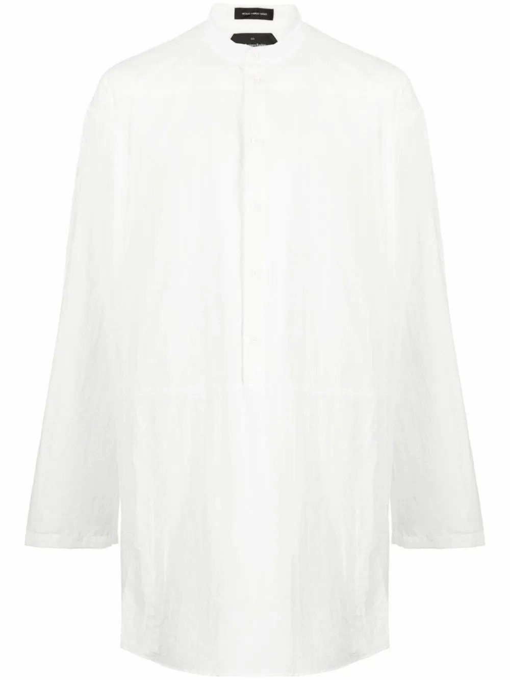 Long-Sleeve Cotton Shirt mens polos clearance