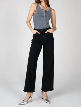 Lori Jeans In Black Rinse womens denim shorts discount