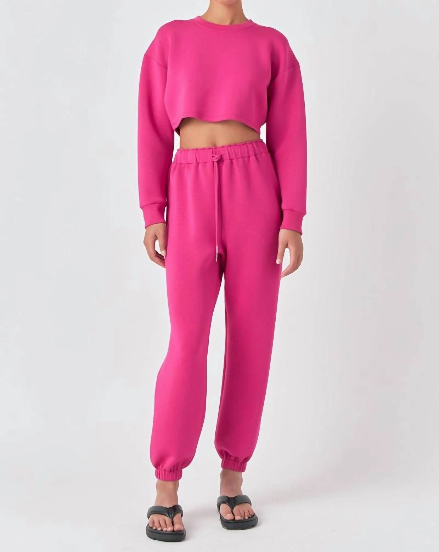 Loungewear Pants Scuba Joggers In Fuchsia