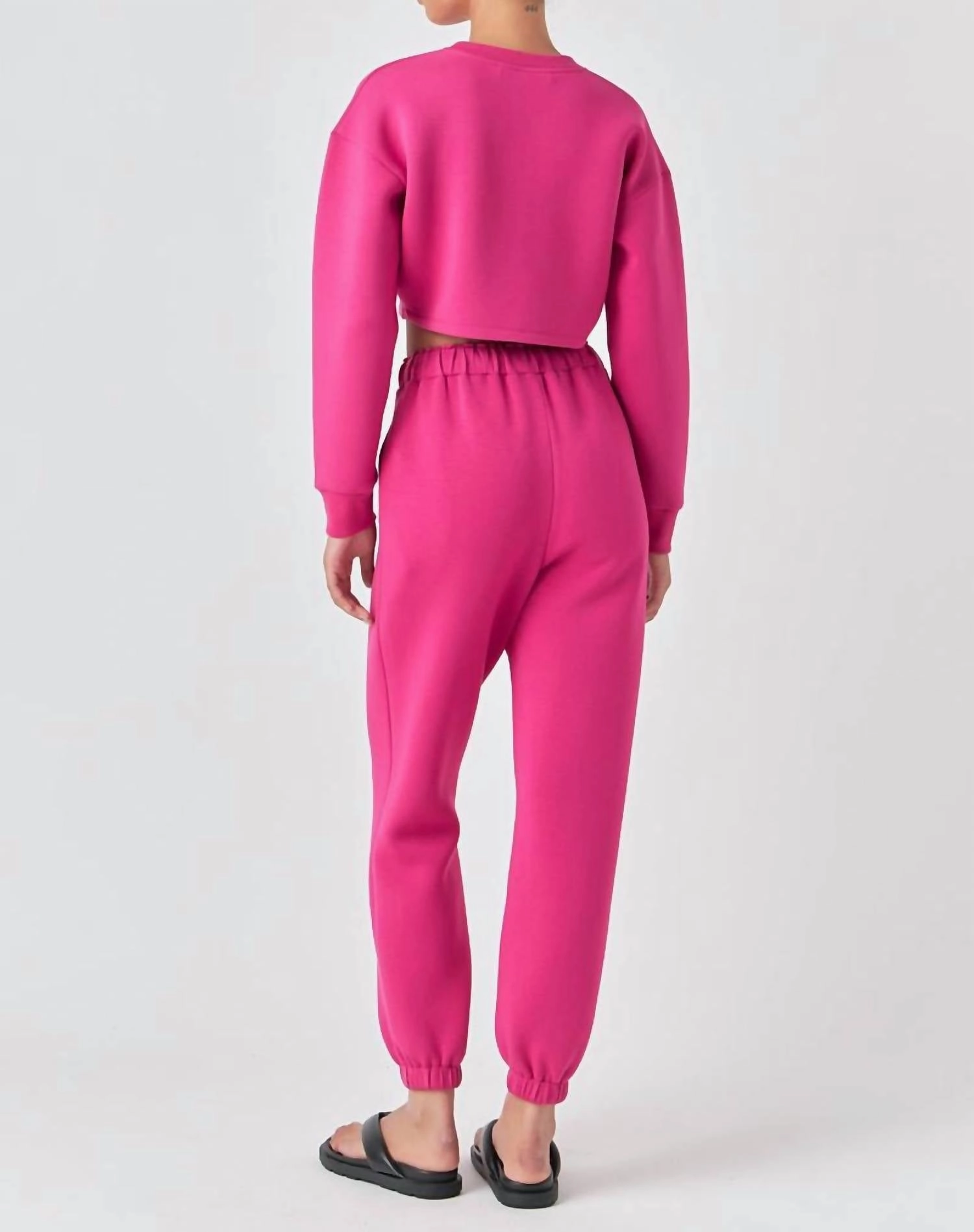 Loungewear Pants Scuba Joggers In Fuchsia
