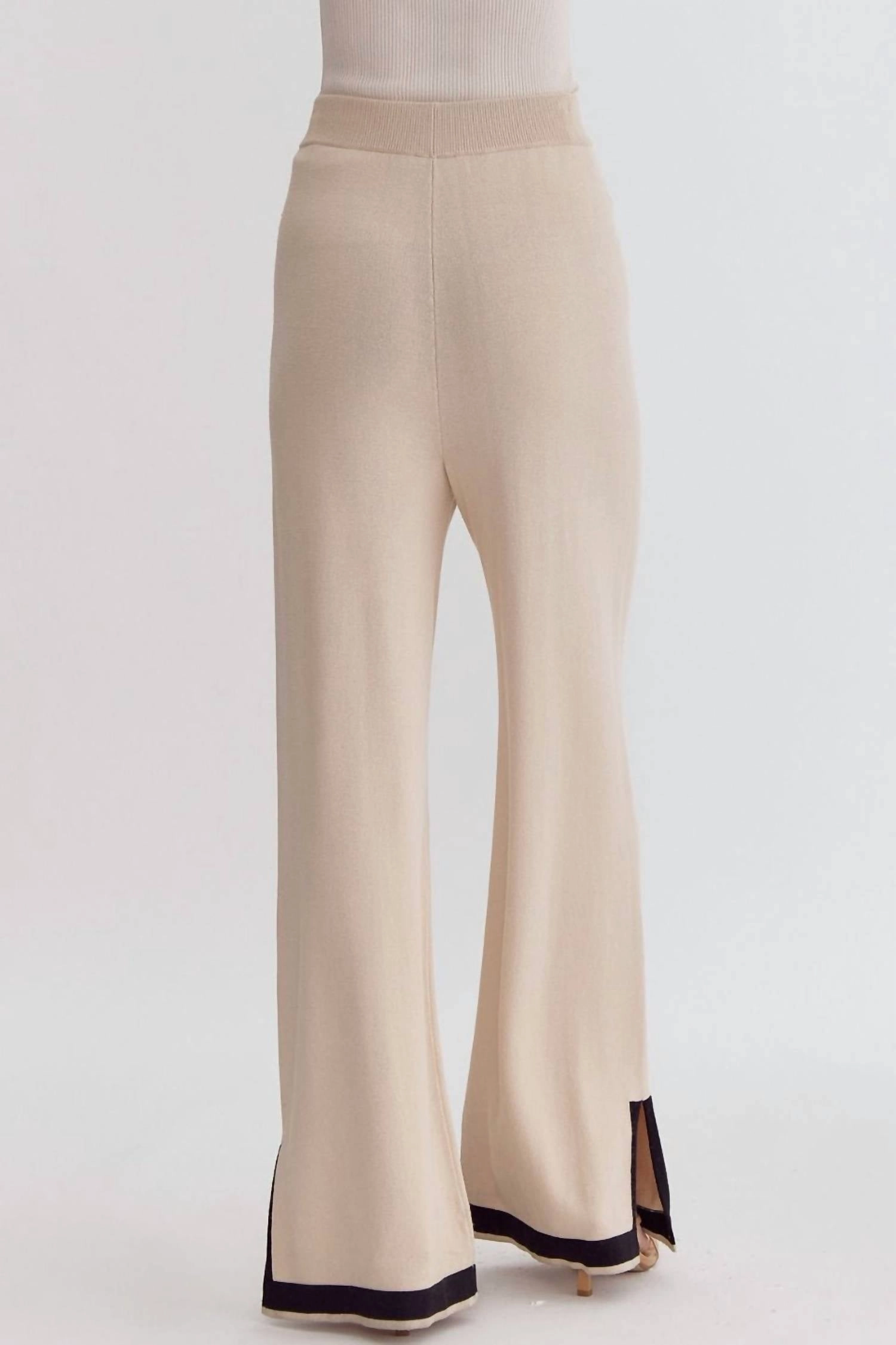 Lounging Around Pants In Cream White