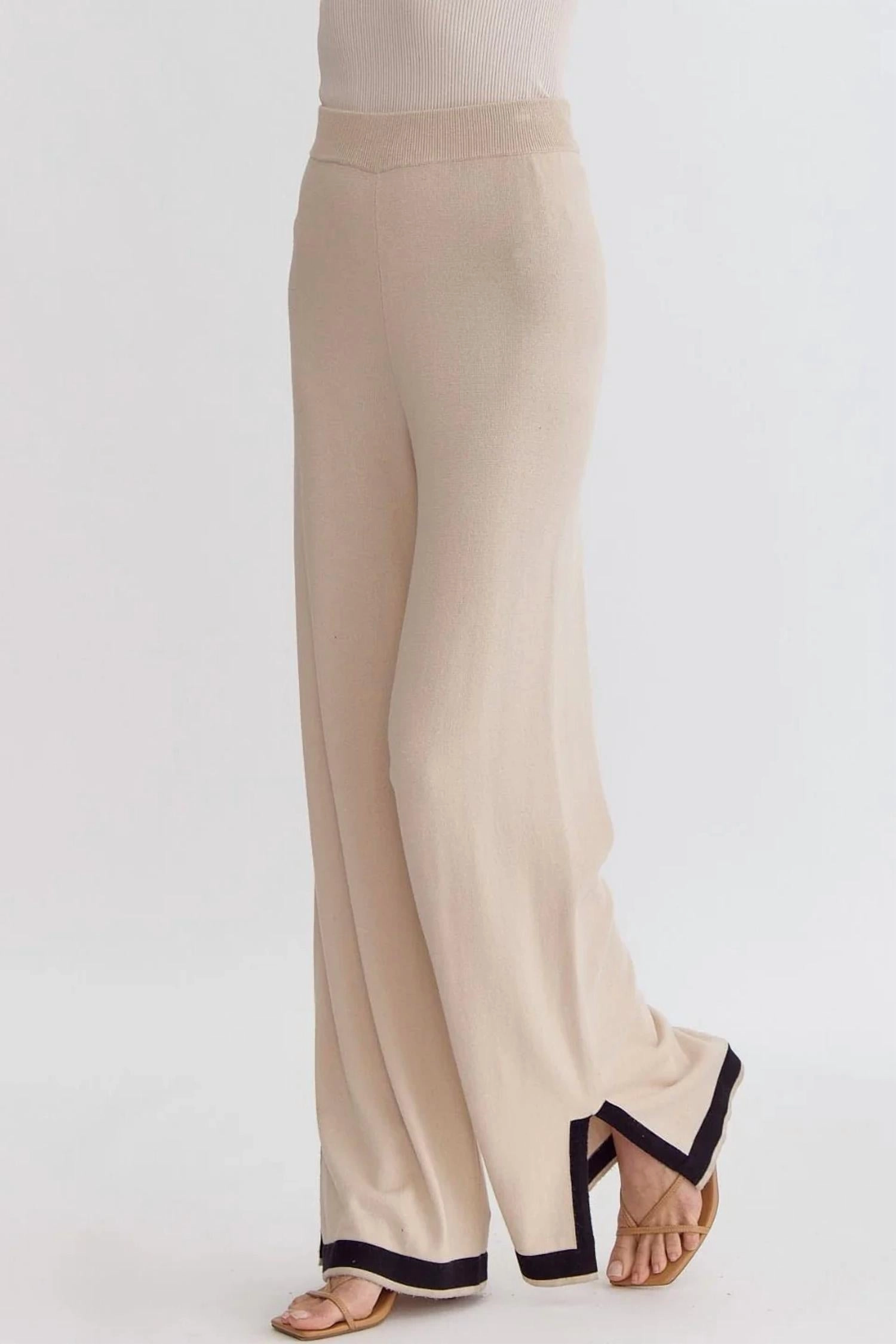 Lounging Around Pants In Cream White