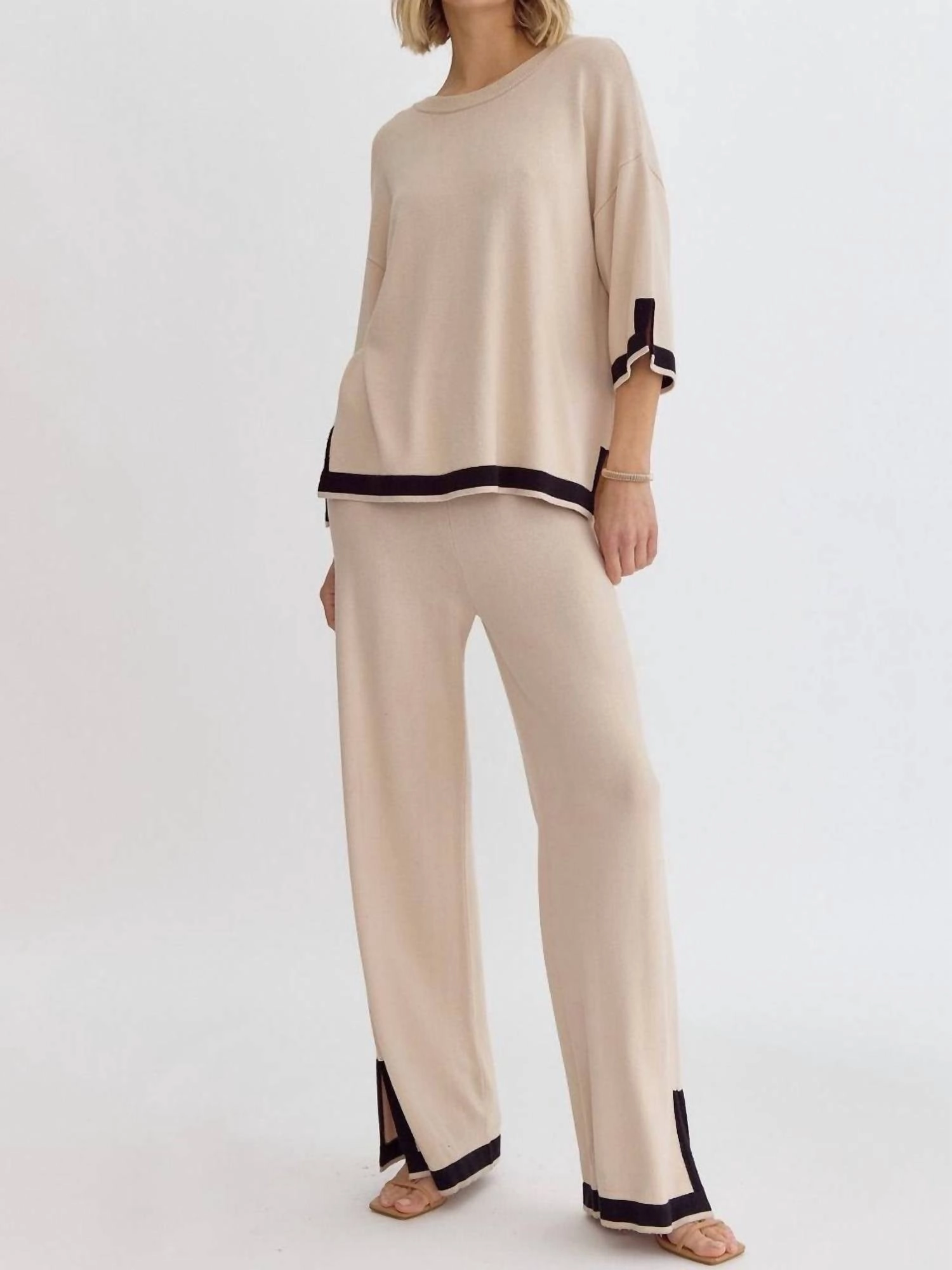 Lounging Around Pants In Cream White