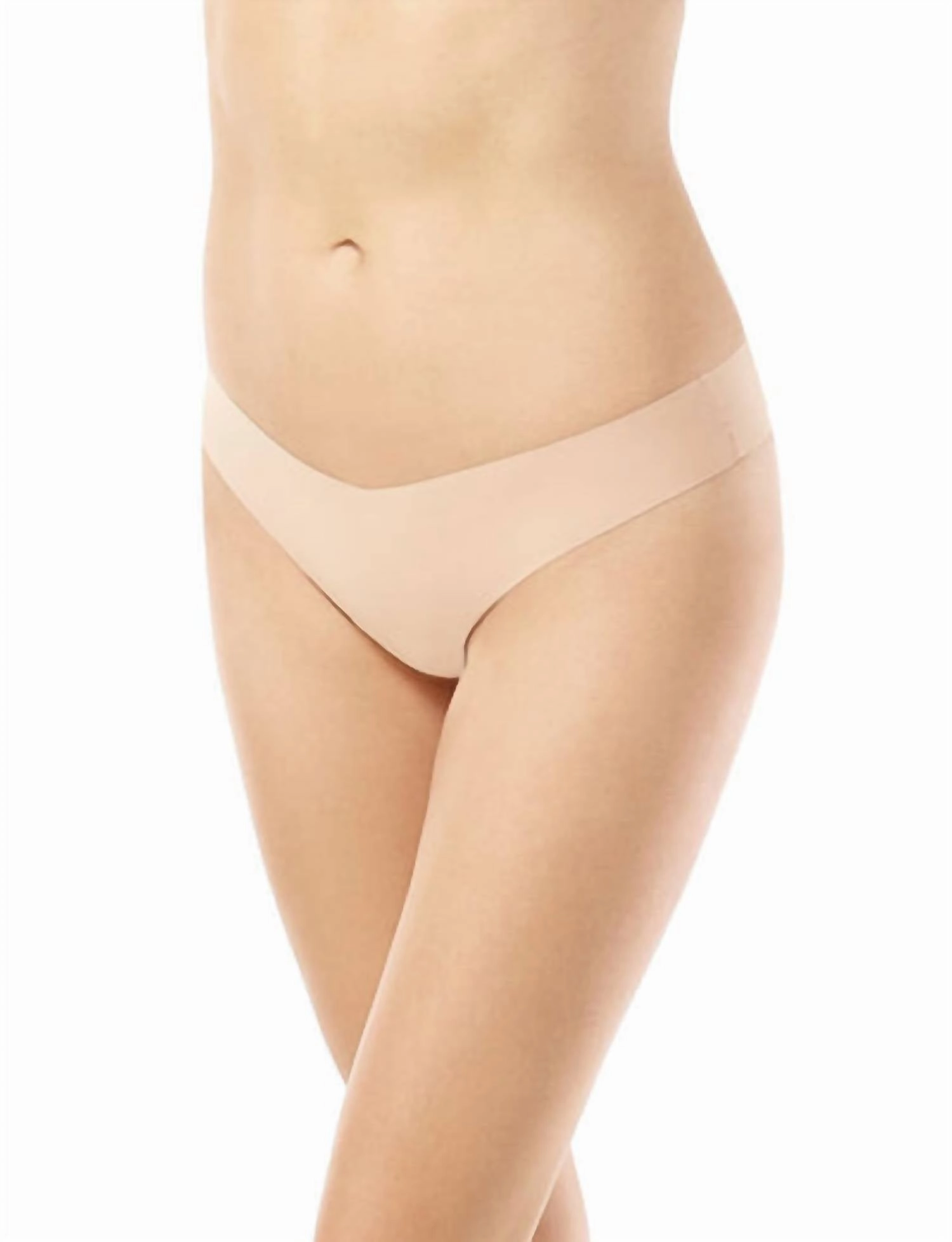 Low Rise Thong Panty In Beige