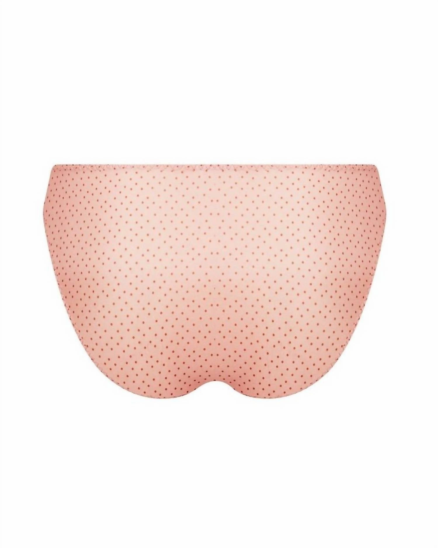 Low Waist Brief In Bulles Rosees