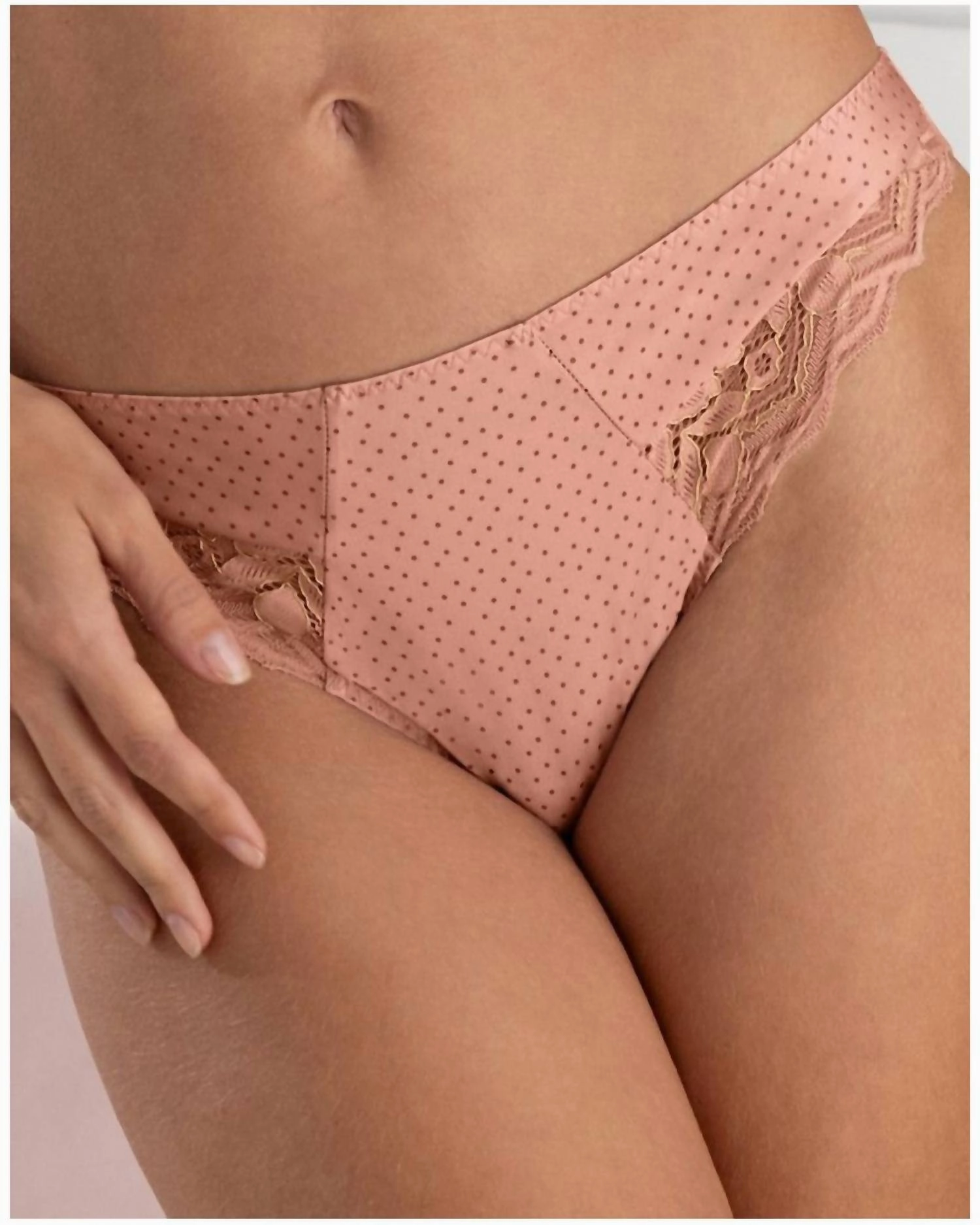 Low Waist Brief In Bulles Rosees