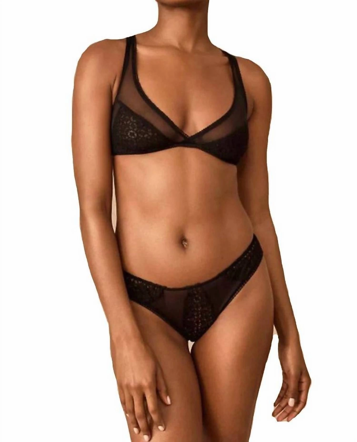 Luna Lace Bralette In Khol