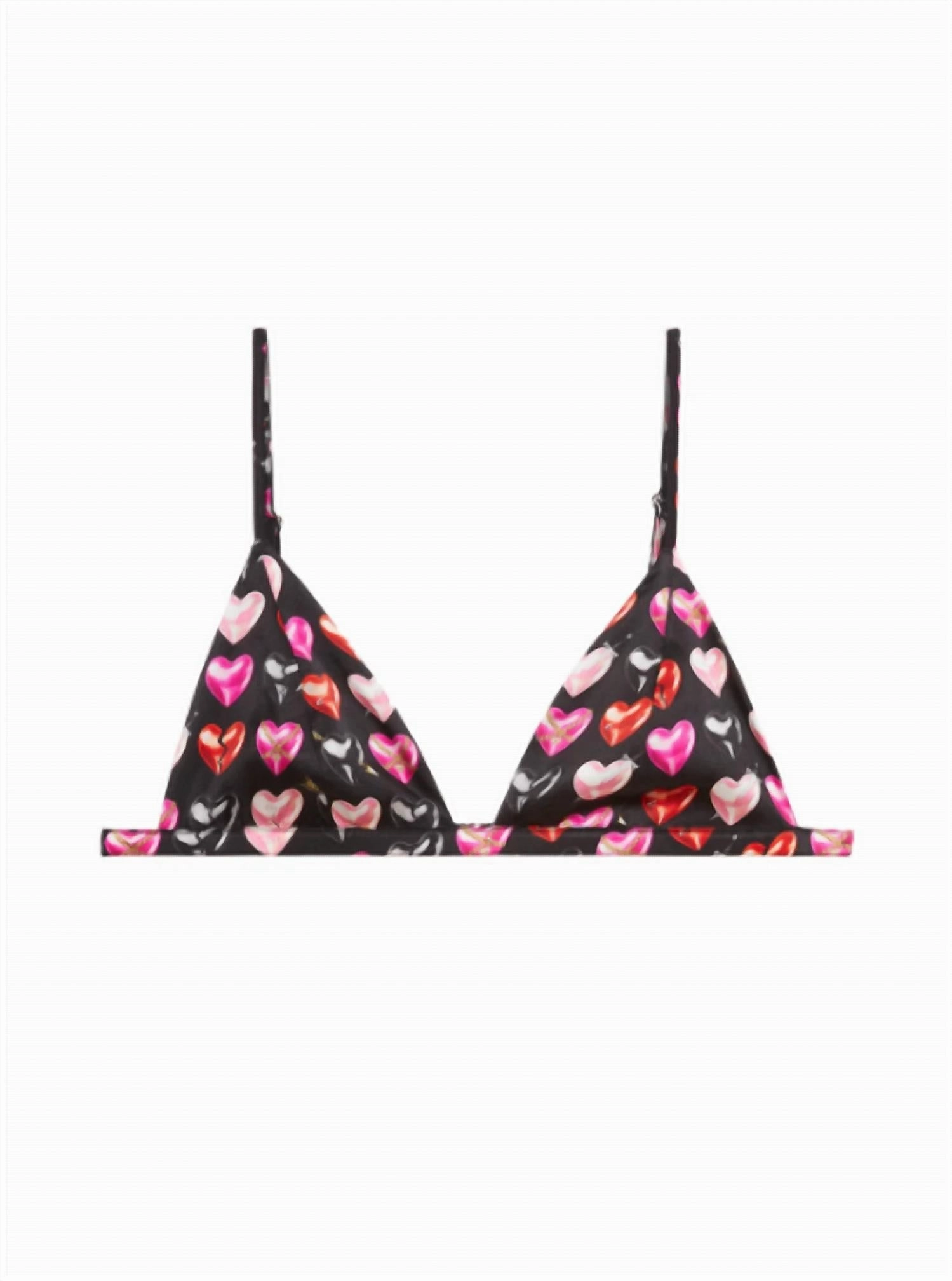 Luxe Triangle Bra In Heartbreaker Print