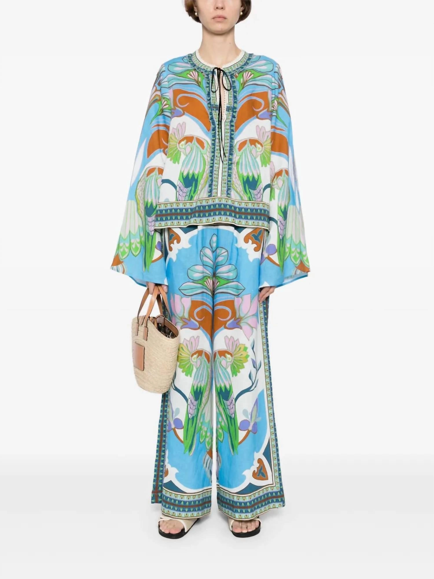 Madison Pants In Blue Multi