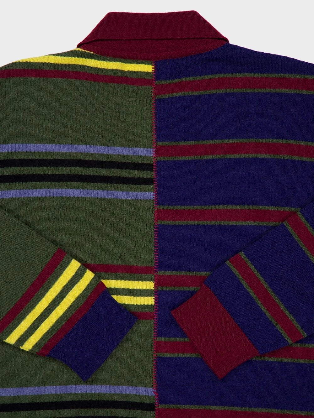 Magdalene Multicolour Striped Embroidered Knitted Top