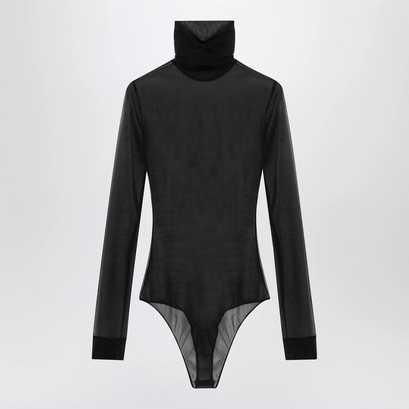 Maison Margiela Women's Semi-clear Turtleneck Body Tops Womens - peplum tops outlet