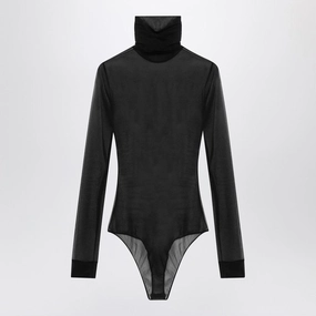 Maison Margiela Women's Semi-clear Turtleneck Body Tops Womens - peplum tops outlet